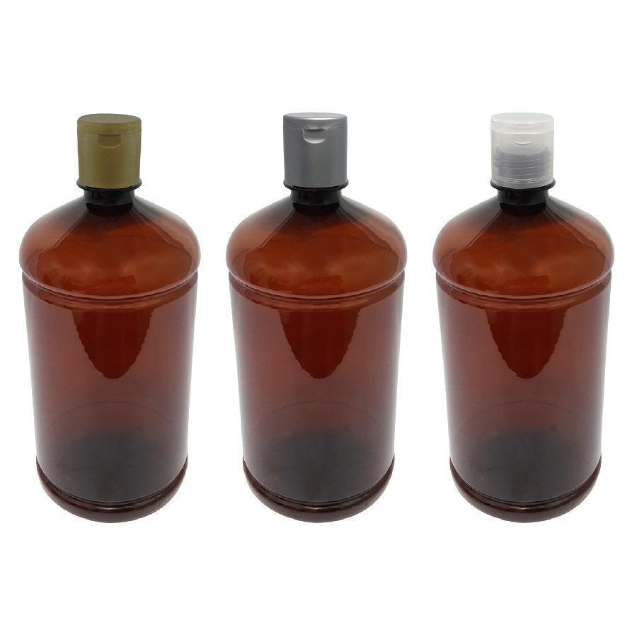 138 FRASCO PLÁSTICO AMBAR 1L FLIPTOP FURO ABERTO SAB - Imagem 4