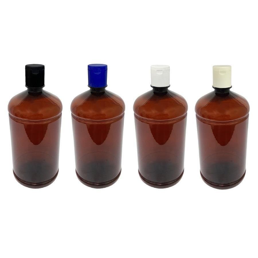 22 FRASCO PLÁSTICO AMBAR 1L FLIPTOP FURO ABERTO SAB - Imagem 3