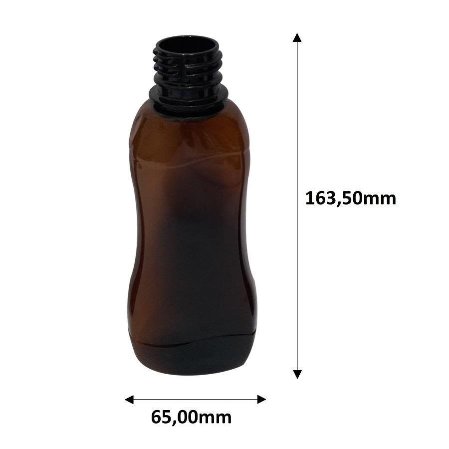 228 FRASCO PLÁSTICO AMBAR 200ML FLIPTOP FURO ABERTO CAT - Imagem 9