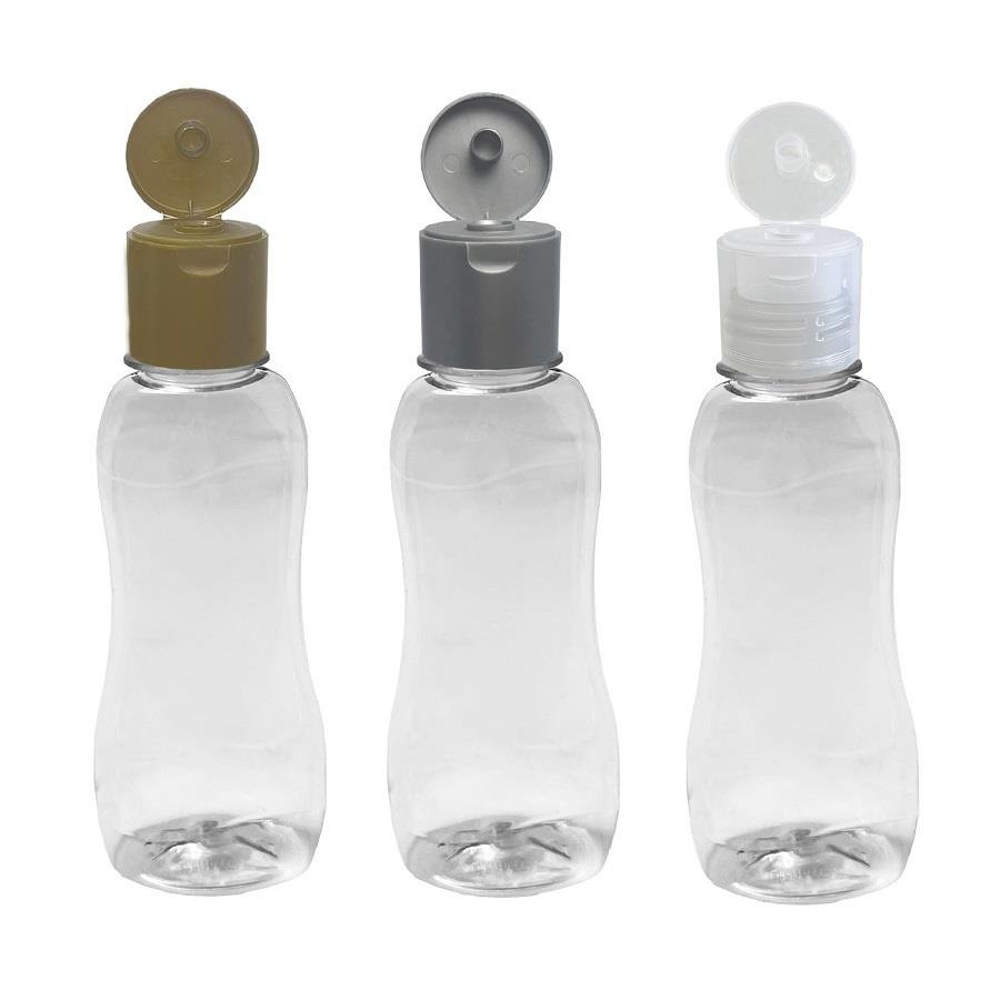 228 FRASCO PLÁSTICO CRISTAL 200ML FLIPTOP FURO ABERTO CAT - Imagem 2