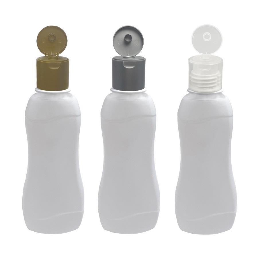 468 FRASCO PLÁSTICO BRANCO 200ML FLIPTOP FURO ABERTO CAT - Imagem 2