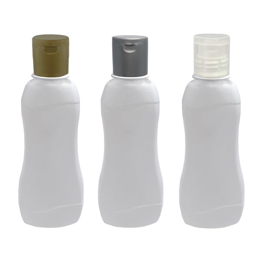 1260 FRASCO PLÁSTICO BRANCO 200ML FLIPTOP FURO ABERTO CAT - Imagem 4