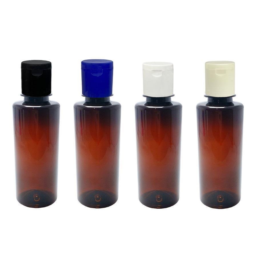 226 FRASCO PLÁSTICO AMBAR 200ML FLIPTOP FURO ABERTO COS - Imagem 3