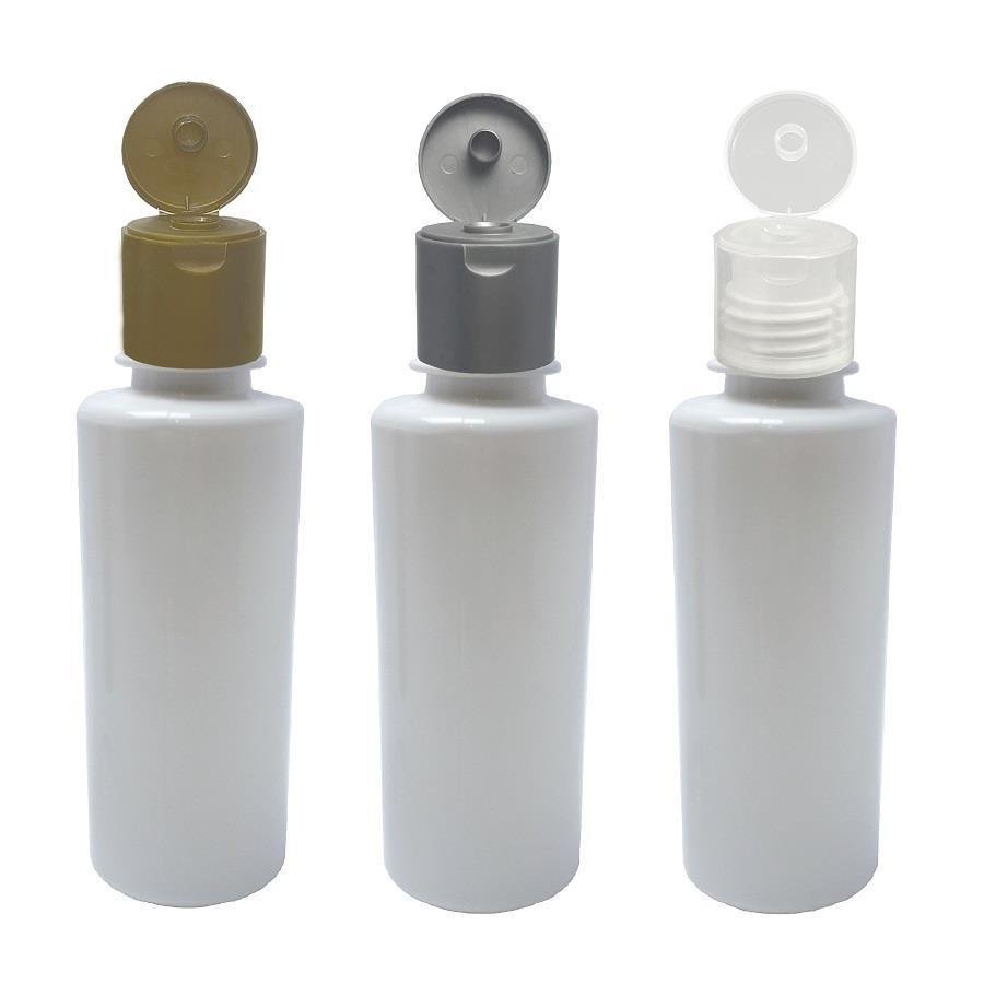 226 FRASCO PLÁSTICO BRANCO 200ML FLIPTOP FURO ABERTO COS - Imagem 2