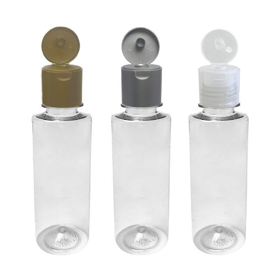 226 FRASCO PLÁSTICO CRISTAL 200ML FLIPTOP FURO ABERTO COS - Imagem 2