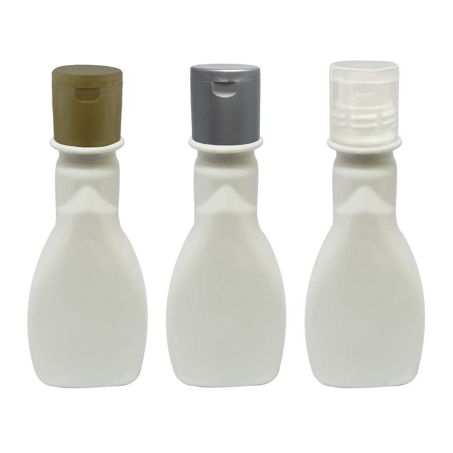 26 FRASCO PLÁSTICO BRANCO 200ML FLIPTOP FURO ABERTO MOL - Imagem 4