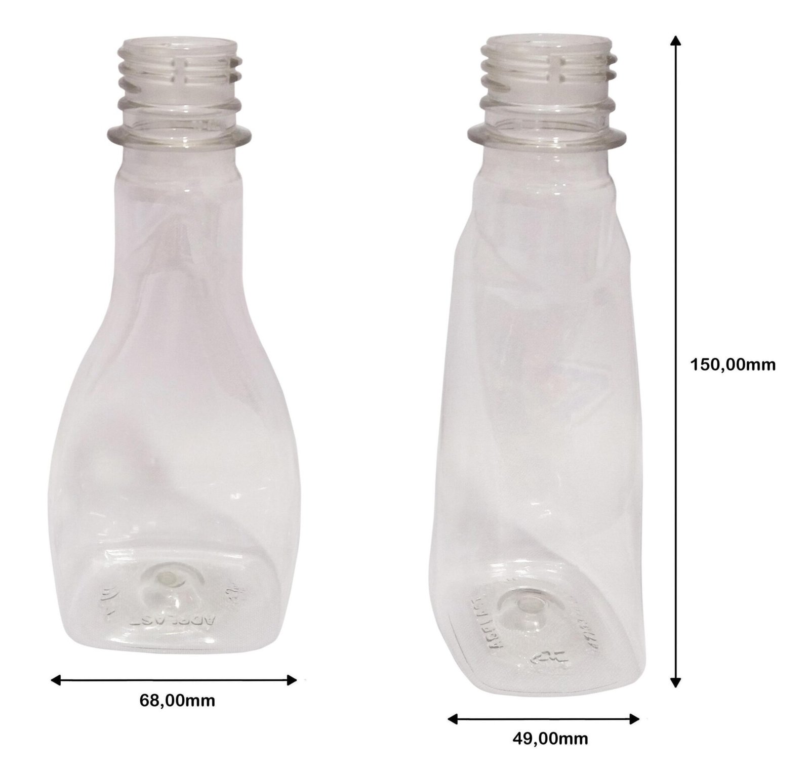 378 FRASCO PLÁSTICO CRISTAL 200ML FLIPTOP FURO ABERTO MOL - Imagem 9