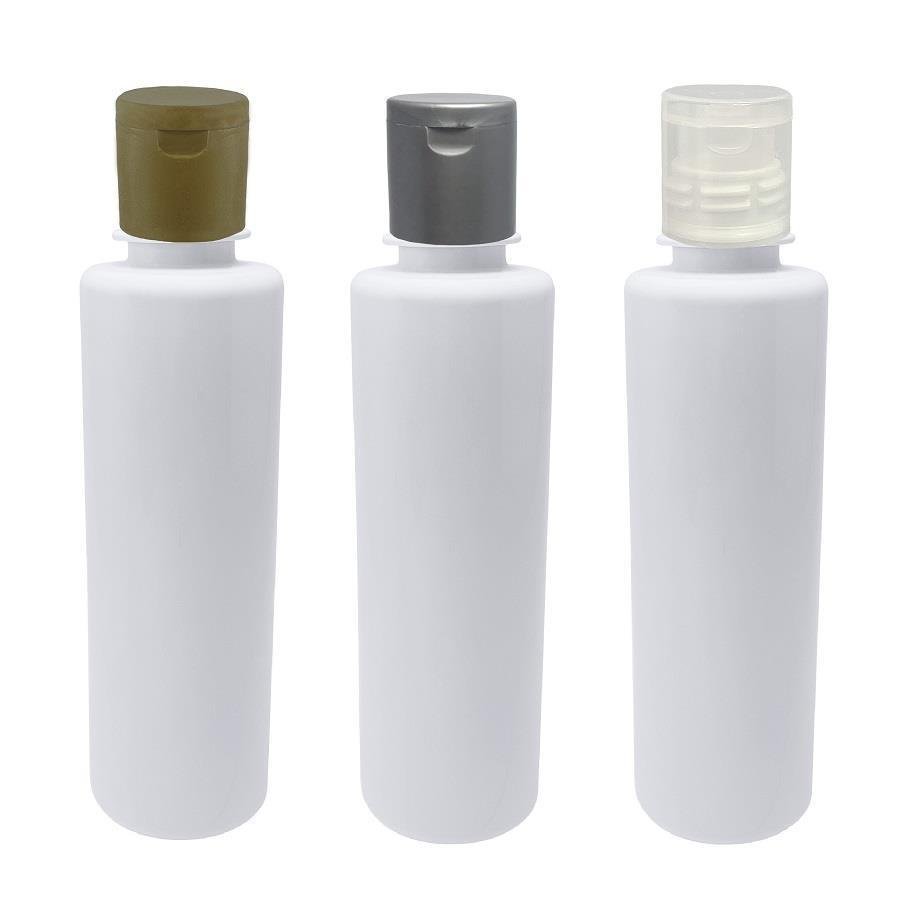 518 FRASCO PLÁSTICO BRANCO 250ML FLIPTOP FURO ABERTO COS - Imagem 4