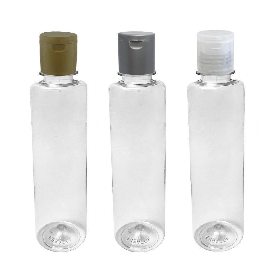 1060 FRASCO PLÁSTICO CRISTAL 250ML FLIPTOP FURO ABERTO COS - Imagem 4