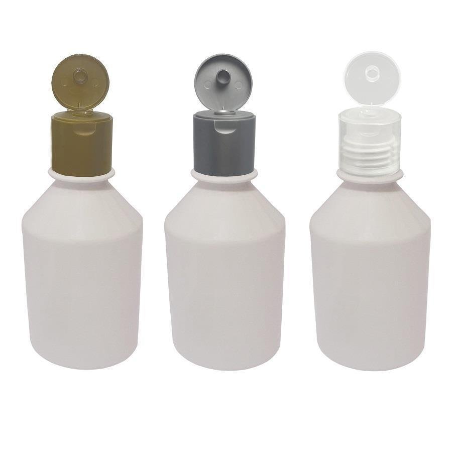 362 FRASCO PLÁSTICO BRANCO 250ML FLIPTOP FURO ABERTO FAR - Imagem 2