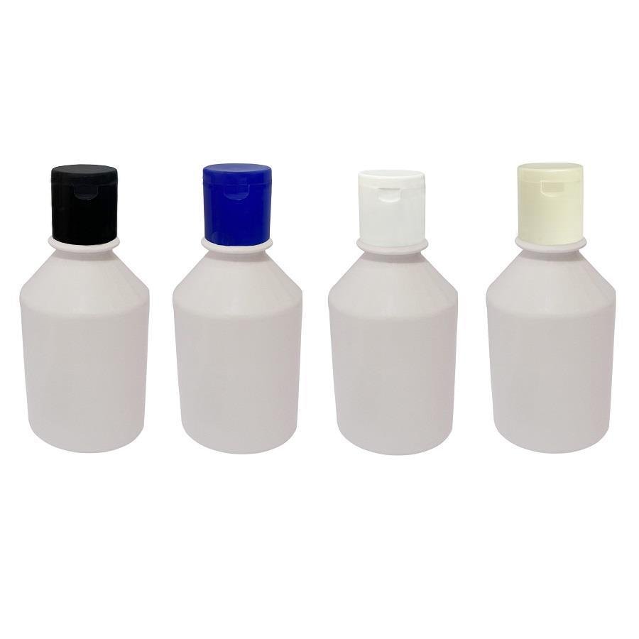 91 FRASCO PLÁSTICO BRANCO 250ML FLIPTOP FURO ABERTO FAR - Imagem 3