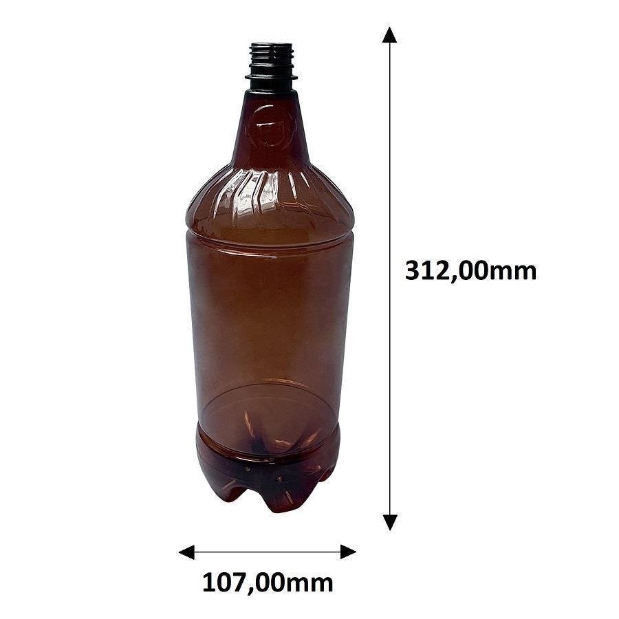 52 FRASCO PLÁSTICO AMBAR 2L FLIPTOP FURO ABERTO GR2 - Imagem 9