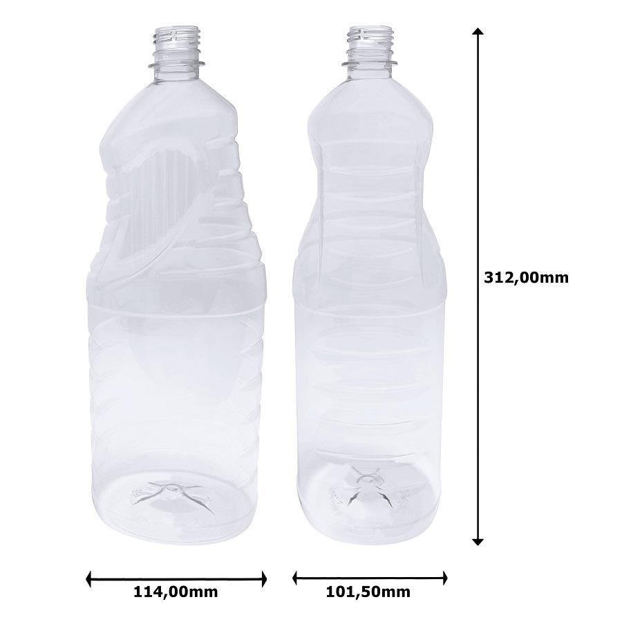 24 FRASCO PLÁSTICO CRISTAL 2L FLIPTOP FURO ABERTO AMA - Imagem 9