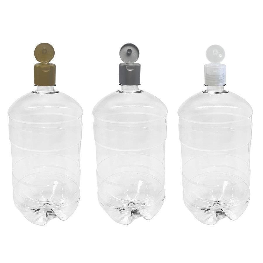 60 FRASCO PLÁSTICO CRISTAL 2L FLIPTOP FURO ABERTO GRO - Imagem 2