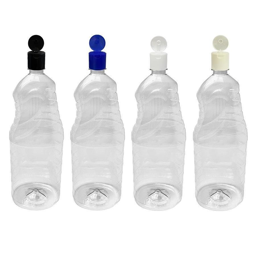 24 FRASCO PLÁSTICO CRISTAL 2L FLIPTOP FURO ABERTO AMA