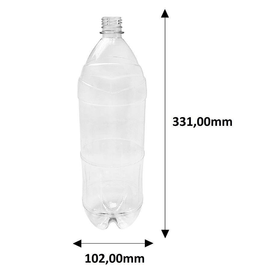 60 FRASCO PLÁSTICO CRISTAL 2L FLIPTOP FURO ABERTO REF - Imagem 9