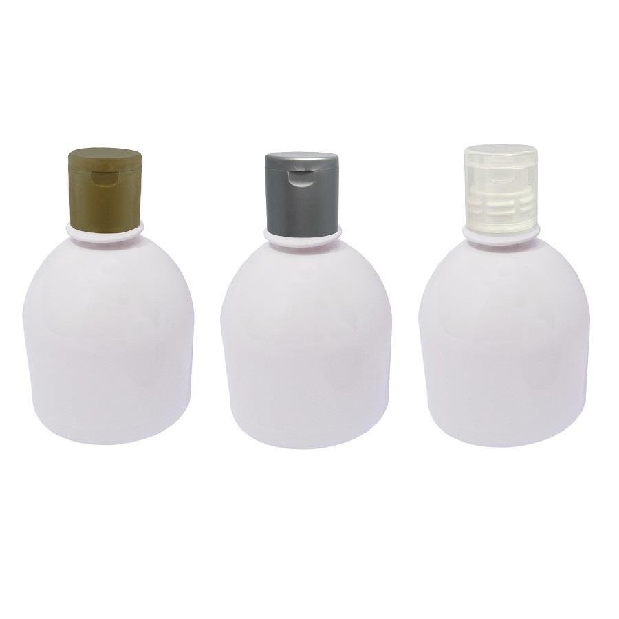 56 FRASCO PLÁSTICO BRANCO 300ML FLIPTOP FURO ABERTO SAB - Imagem 4