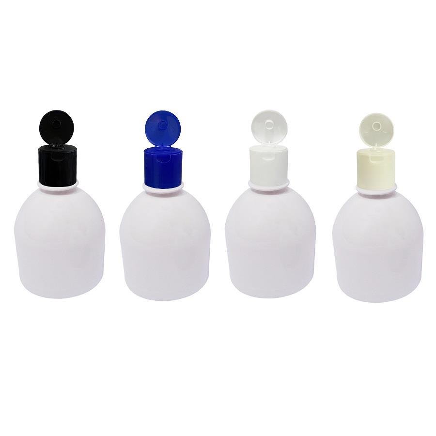 56 FRASCO PLÁSTICO BRANCO 300ML FLIPTOP FURO ABERTO SAB