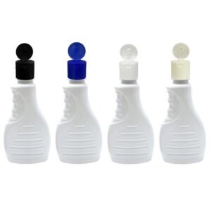 924 FRASCO PLÁSTICO BRANCO 300ML FLIPTOP FURO ABERTO BOR