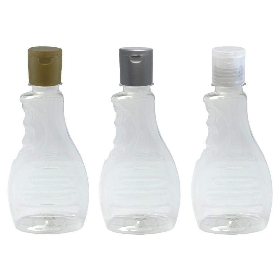 72 FRASCO PLÁSTICO CRISTAL 300ML FLIPTOP FURO ABERTO BOR - Imagem 4