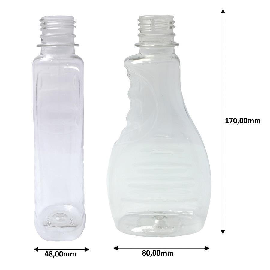 162 FRASCO PLÁSTICO CRISTAL 300ML FLIPTOP FURO ABERTO BOR - Imagem 9