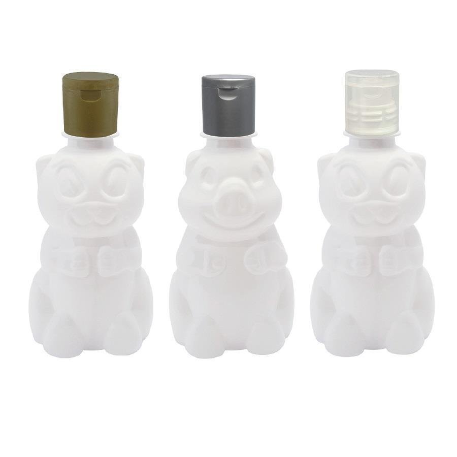 896 FRASCO PLÁSTICO BRANCO 300ML FLIPTOP FURO ABERTO ZOO - Imagem 4