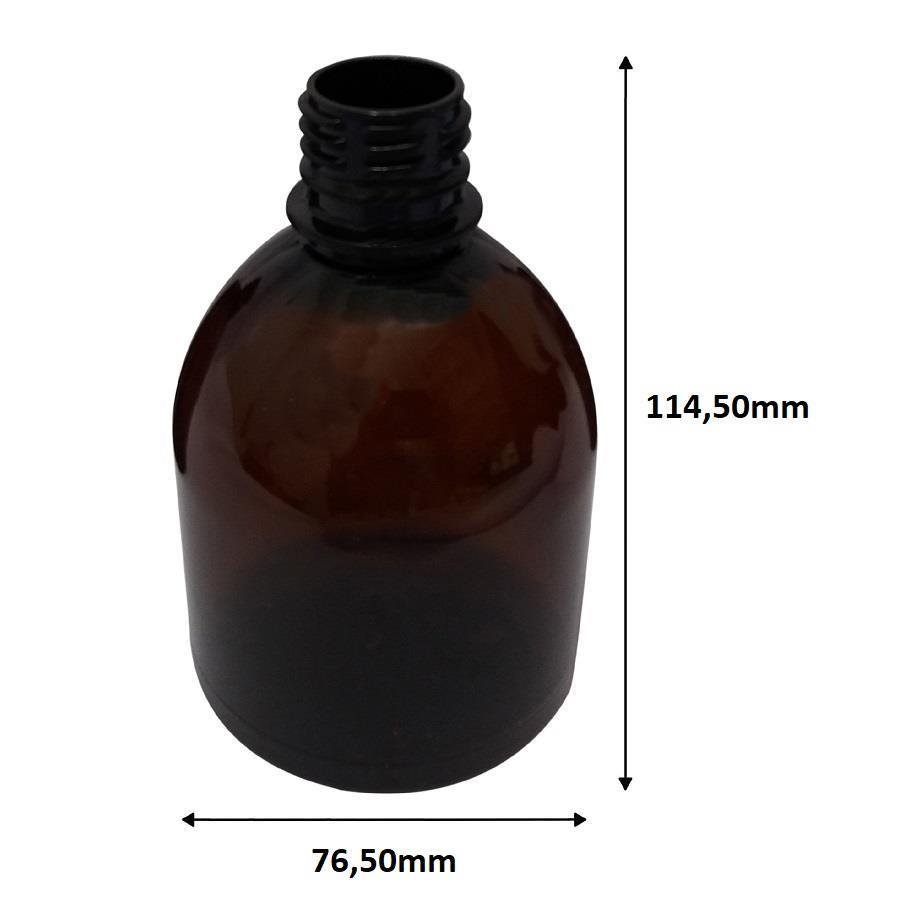 166 FRASCO PLÁSTICO AMBAR 300ML FLIPTOP FURO ABERTO SAB - Imagem 9