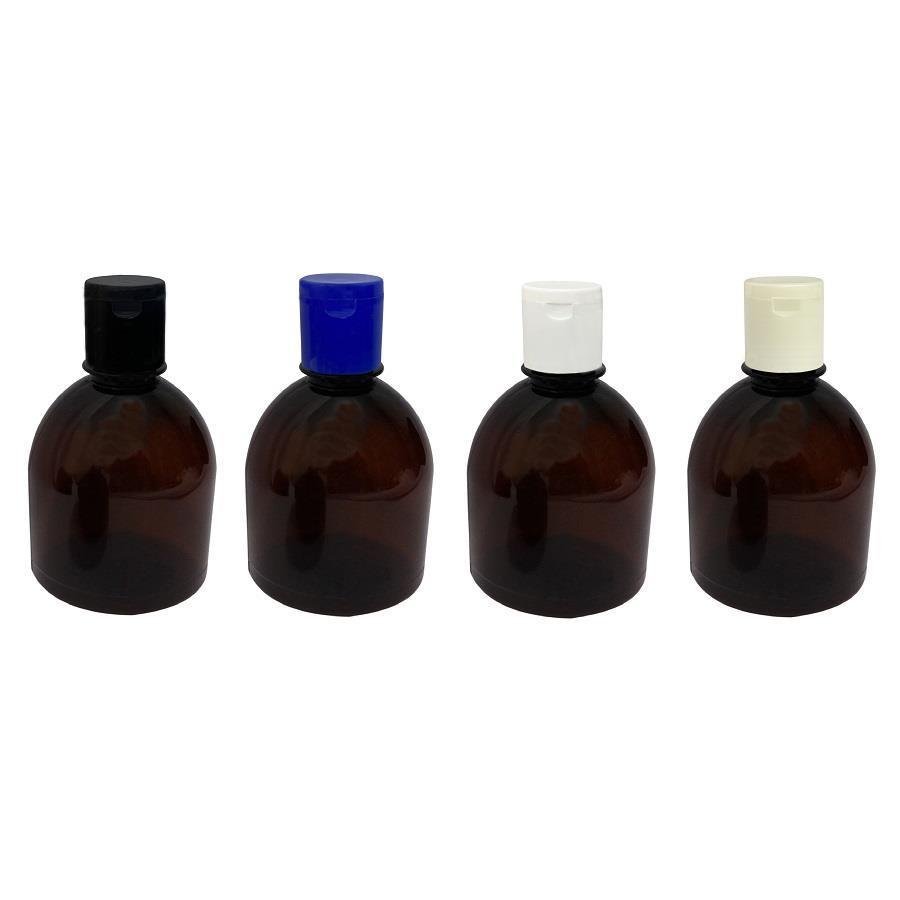 166 FRASCO PLÁSTICO AMBAR 300ML FLIPTOP FURO ABERTO SAB - Imagem 3