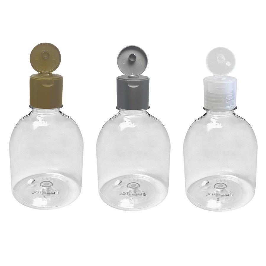 18 FRASCO PLÁSTICO CRISTAL 300ML FLIPTOP FURO ABERTO SAB - Imagem 2