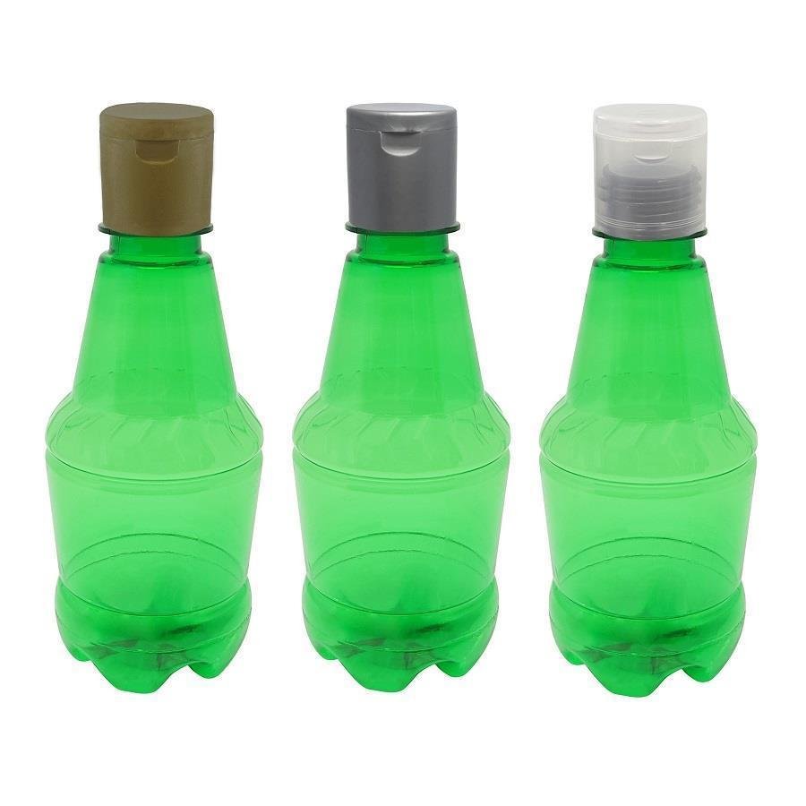 306 FRASCO PLÁSTICO VERDE 300ML FLIPTOP FURO ABERTO GR2 - Imagem 4
