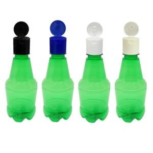 140 FRASCO PLÁSTICO VERDE 300ML FLIPTOP FURO ABERTO GR2