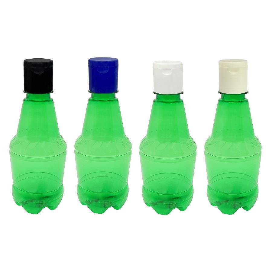 64 FRASCO PLÁSTICO VERDE 300ML FLIPTOP FURO ABERTO GR2 - Imagem 3