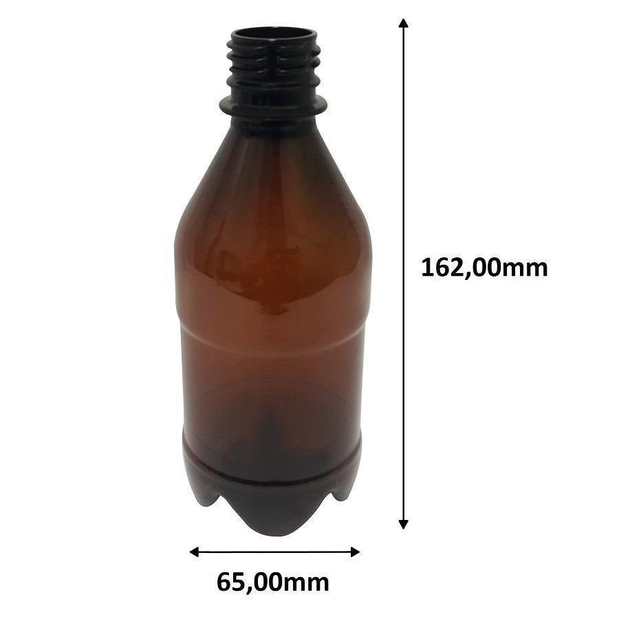 306 FRASCO PLÁSTICO AMBAR 350ML FLIPTOP FURO ABERTO AGU - Imagem 9