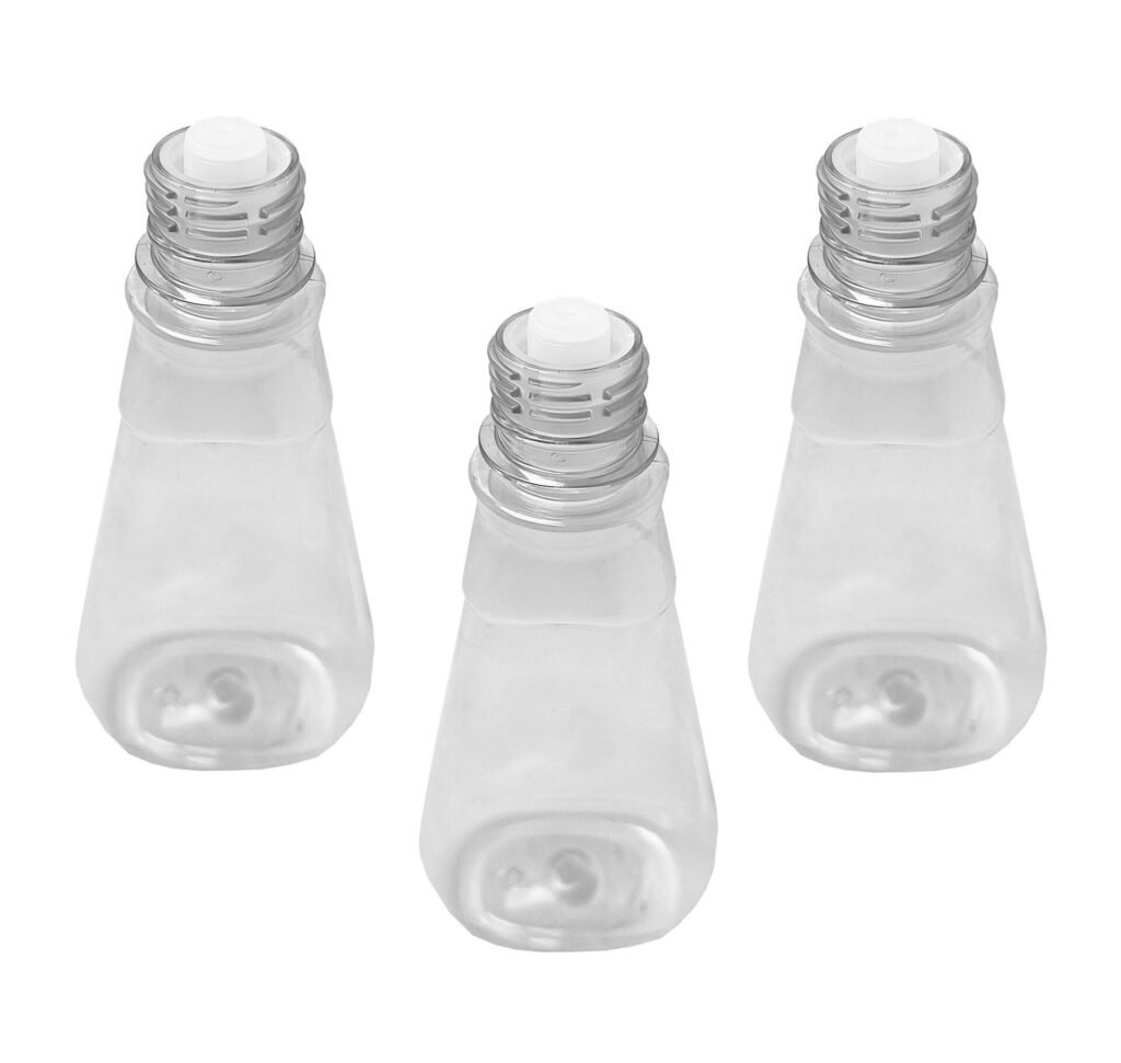 20 FRASCO PLÁSTICO CRISTAL PET 360ML BATOQUE 12 FUROS MEL