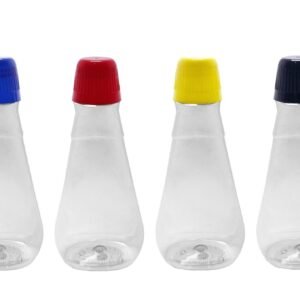 172 FRASCO PLÁSTICO CRISTAL PET 360ML C/ TAMPA DOSADORA MEL