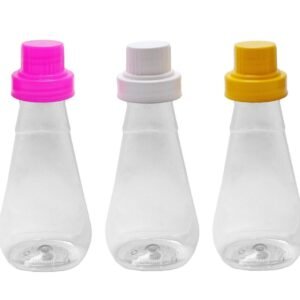 64 FRASCO PLÁSTICO CRISTAL 360ML TAMPA DOSADORA 30ML MEL