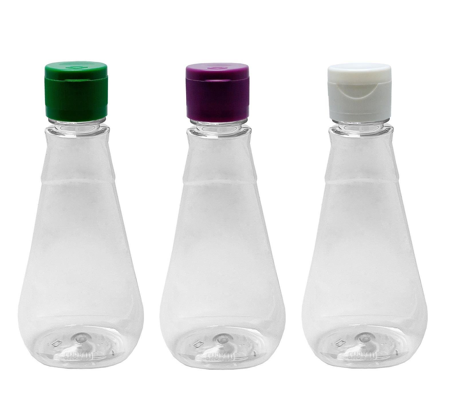 64 FRASCO PLÁSTICO CRISTAL PET 360ML COM TAMPA FLIPTOP MEL - Imagem 6