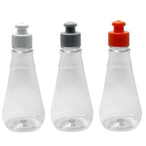 700 FRASCO PLÁSTICO CRISTAL PET 360ML C/ TAMPA PUSHPULL MEL