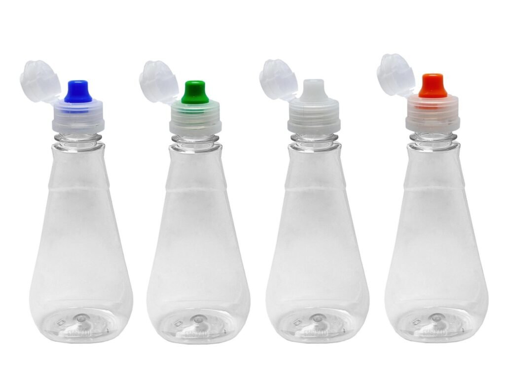 280 FRASCO PLÁSTICO CRISTAL PET 360ML C/ TAMPA SPORT MEL