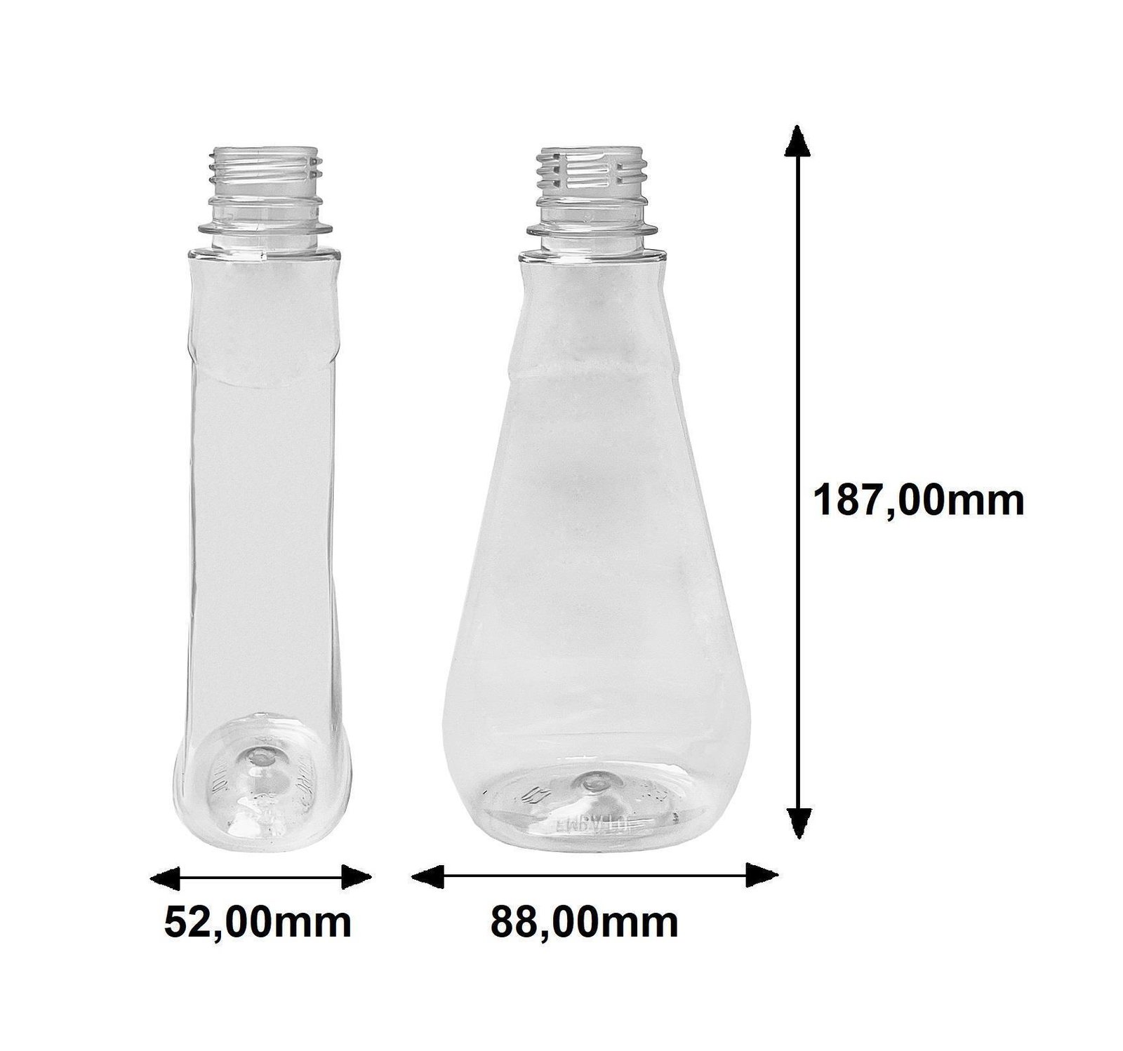 280 FRASCO PLÁSTICO CRISTAL PET 360ML TAMPA S BATOQUE MEL - Imagem 8