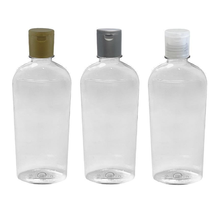 945 FRASCO PLÁSTICO CRISTAL 400ML FLIPTOP FURO ABERTO MIN - Imagem 4