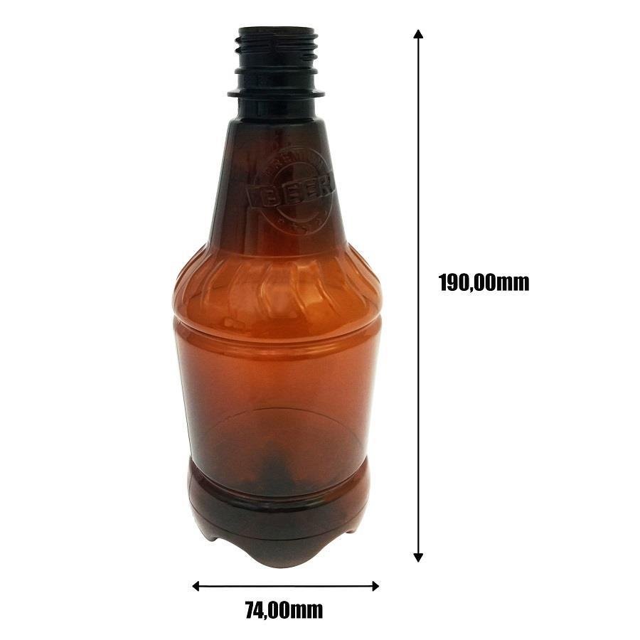 40 FRASCO PLÁSTICO AMBAR 500ML FLIPTOP FURO ABERTO GR2 - Imagem 9