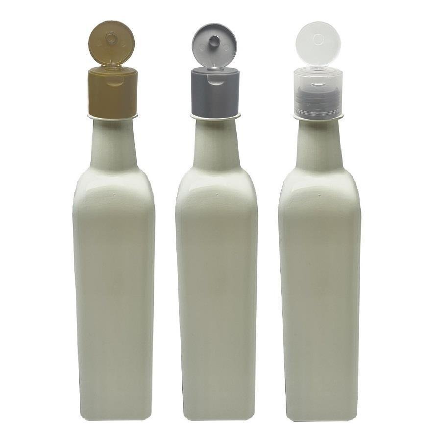 49 FRASCO PLÁSTICO BRANCO 500ML FLIPTOP FURO ABERTO AZE - Imagem 2