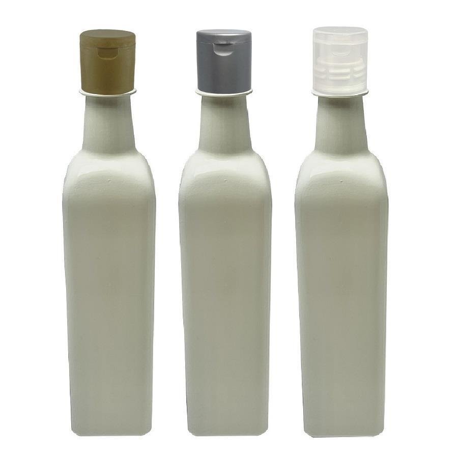 128 FRASCO PLÁSTICO BRANCO 500ML FLIPTOP FURO ABERTO AZE - Imagem 4