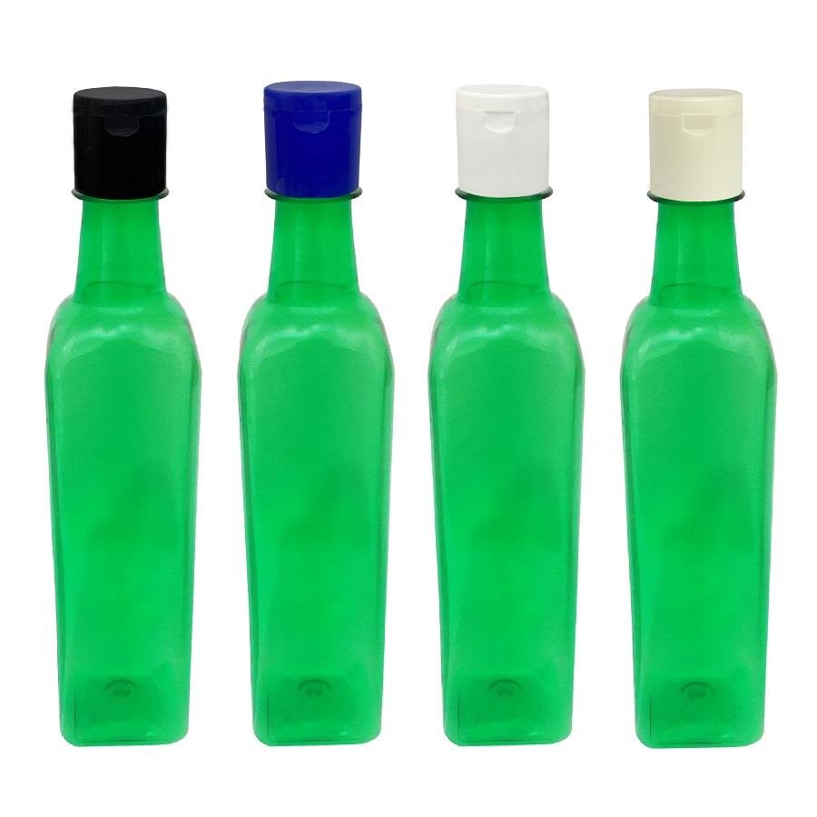 241 FRASCO PLÁSTICO VERDE 500ML FLIPTOP FURO ABERTO AZE - Imagem 2