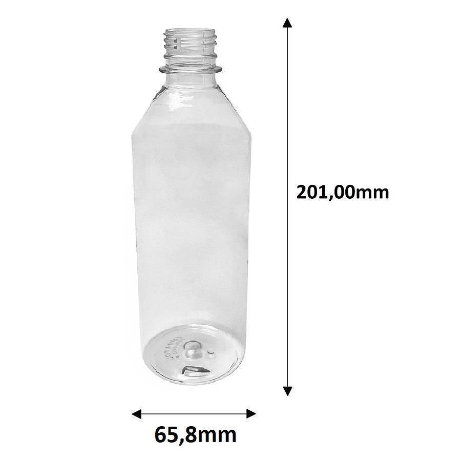 765 FRASCO PLÁSTICO CRISTAL 500ML FLIPTOP FURO ABERTO COS - Imagem 9