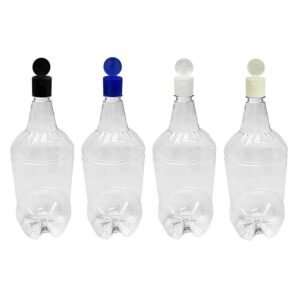 90 FRASCO PLÁSTICO CRISTAL 500ML FLIPTOP FURO ABERTO GR2