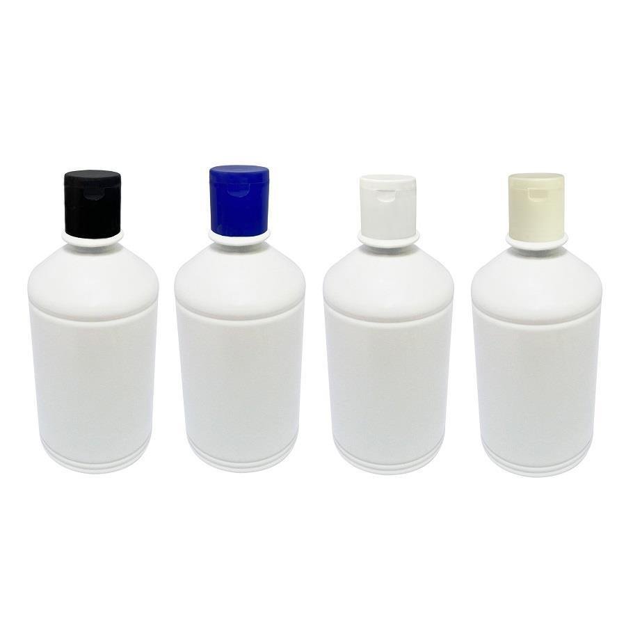 108 FRASCO PLÁSTICO BRANCO 500ML FLIPTOP FURO ABERTO FAR - Imagem 3