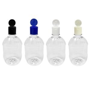 40 FRASCO PLÁSTICO CRISTAL 500ML FLIPTOP FURO ABERTO CAC