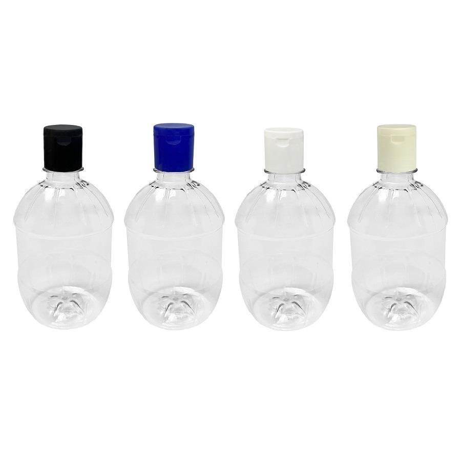 40 FRASCO PLÁSTICO CRISTAL 500ML FLIPTOP FURO ABERTO CAC - Imagem 3